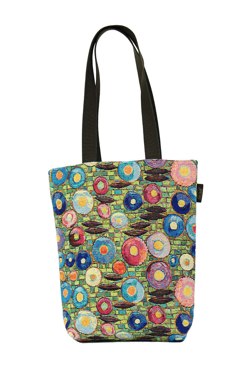 Gobelin Tasche mit bunten Kreisen nach Klimt
