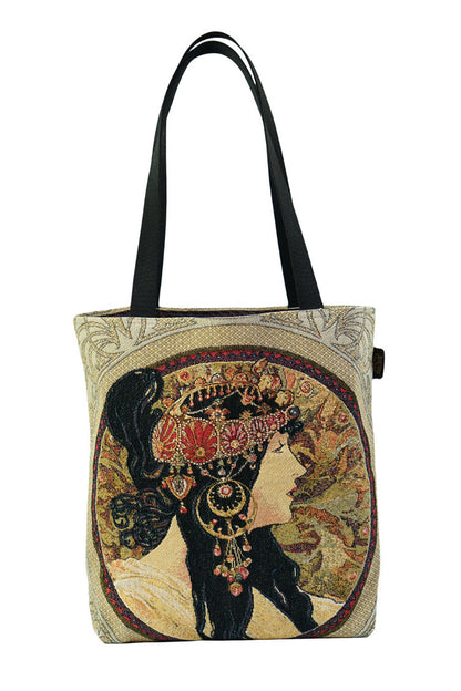 Gobelin Tasche Byzantinische Gesichter - Brünette