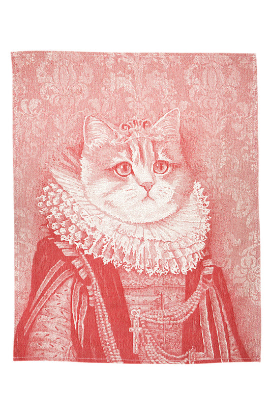 Geschirrtuch Katze Rot 50 x 65 cm