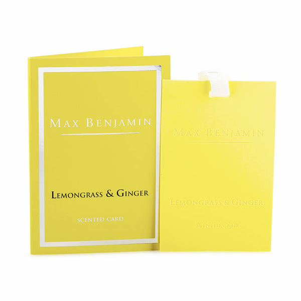 Duftkarte gelb Lemongrass Ginger