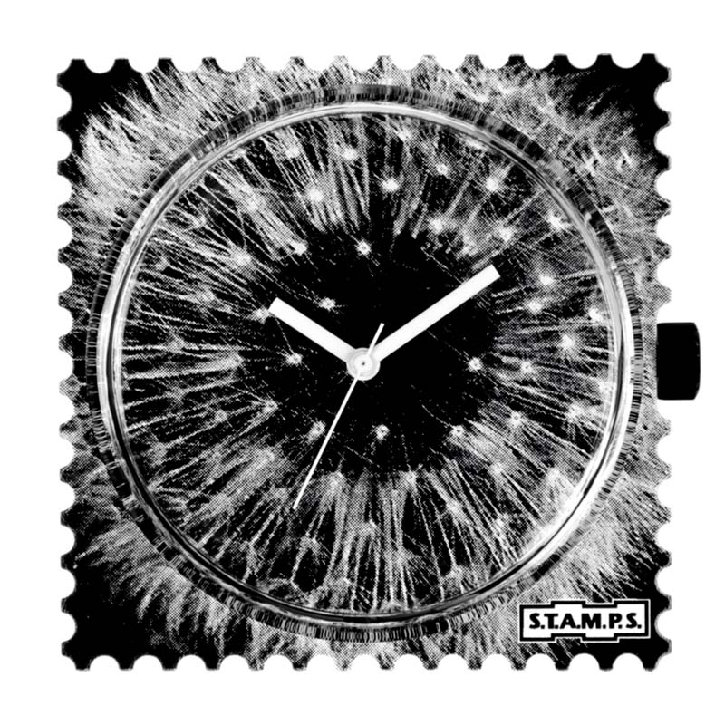 STAMPS Zifferblatt Blow me away Pusteblume auf schwarz