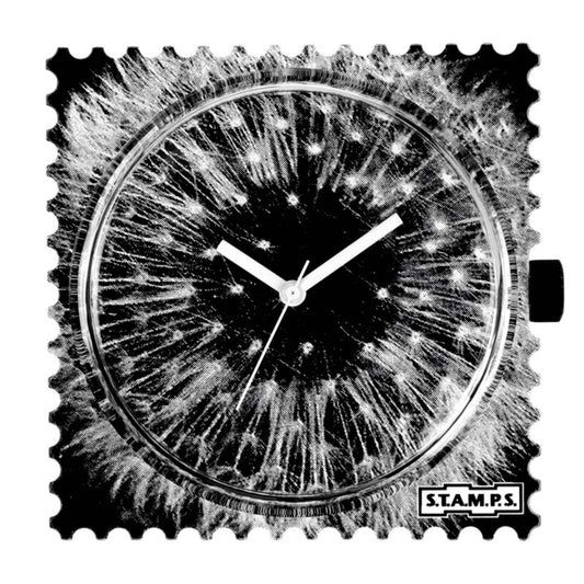 STAMPS Zifferblatt Blow me away Pusteblume auf schwarz