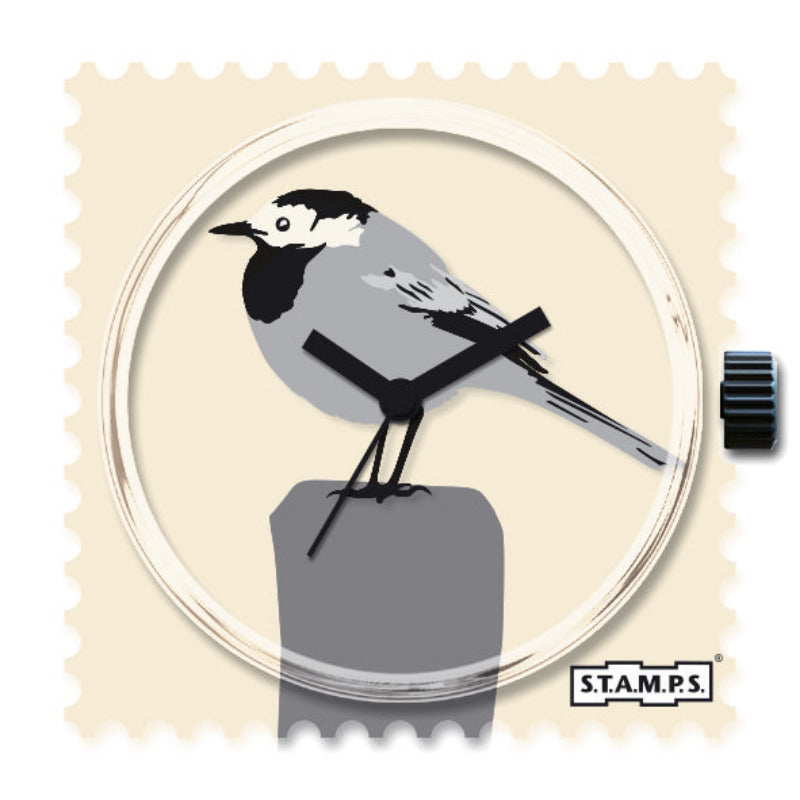 STAMPS Zifferblatt Bachstelze