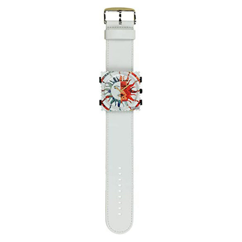 STAMPS Uhr komplett Solar Eclipse auf Armband weiss