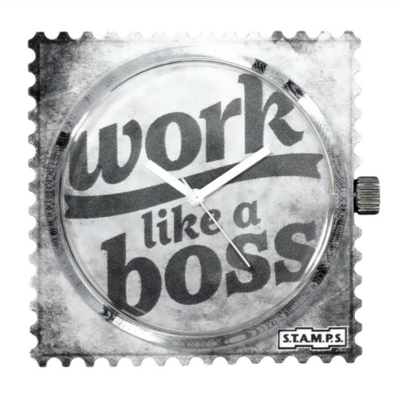 STAMPS Zifferblatt  Work like a Boss wasserfest S.T.A.M.P.S. Zifferblatt