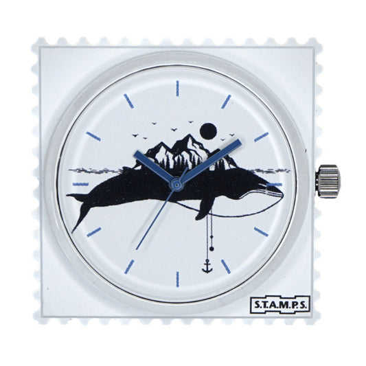 STAMPS Uhr mit Wal und Berg