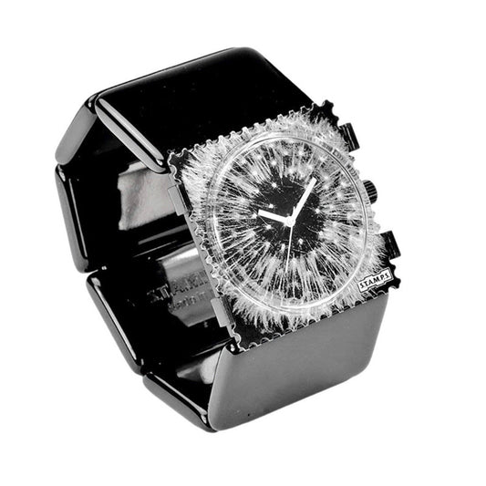 S.T.A.M.P.S. Uhr komplett - Zifferblatt Blow me away mit Belta Classic Black S.T.A.M.P.S. Komplett