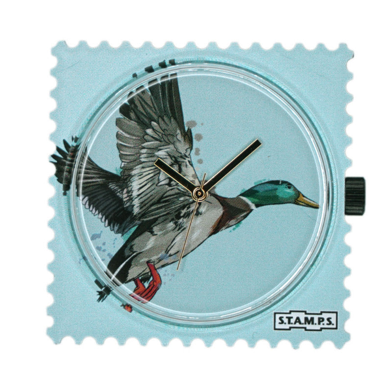 STAMPS Uhr Zifferblatt Wildente