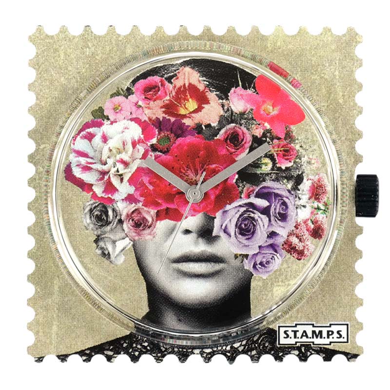 STAMPS Uhr Motiv Head Full of Flowers