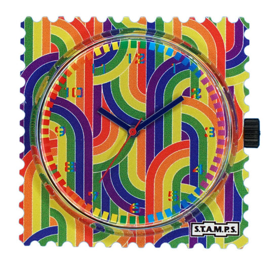 STAMPS Uhr Zifferblatt Retro Muster