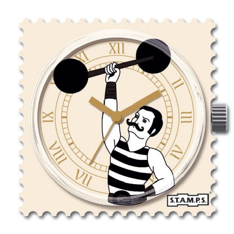STAMPS Uhr Retro Gewichtheber