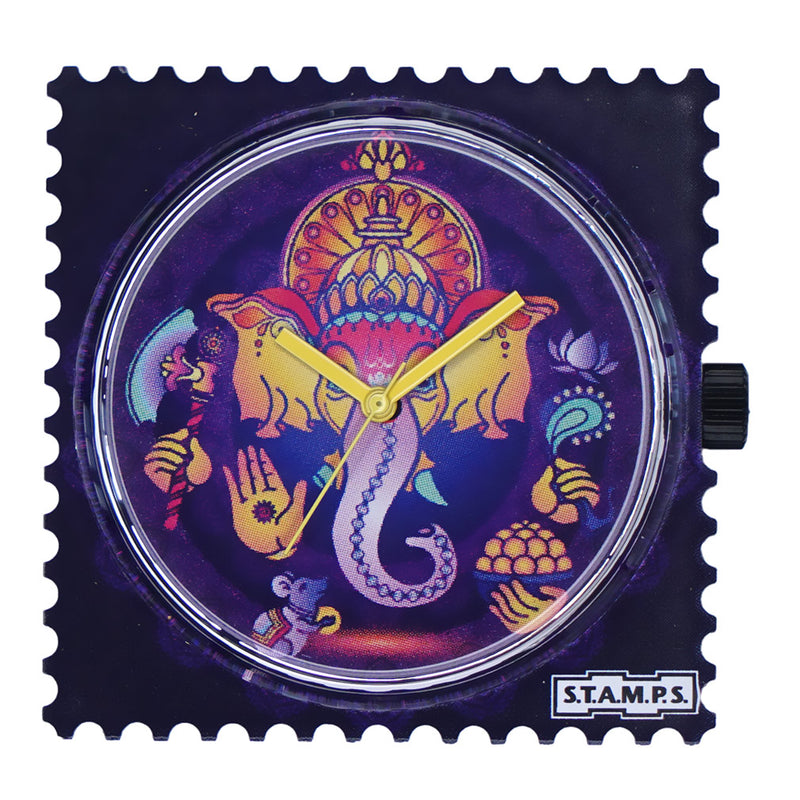 STAMPS Uhr Zifferblatt indischer Gott