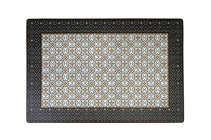 Easy Life Platzset 45 x 30 cm Doubleface Black Flower