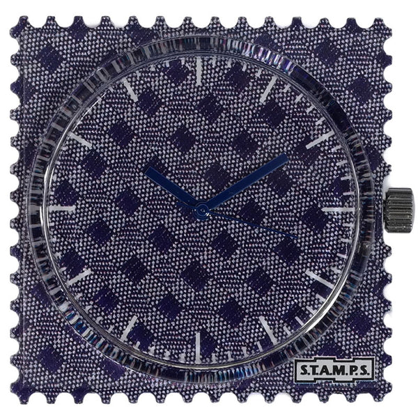 Stamps Uhr Grid Muster violett