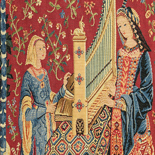 Kissenhülle Orgel Frauen Rot 45 x 45 cm