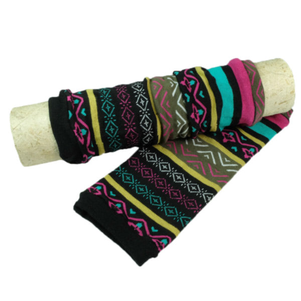 Armstulpen 28 cm Muster Azteken