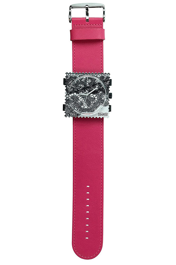 S.T.A.M.P.S. Uhr komplett - Zifferblatt Allure mit Armband Pink S.T.A.M.P.S. Komplett