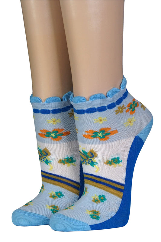 Crönert Socken Rollrand Streublumen 