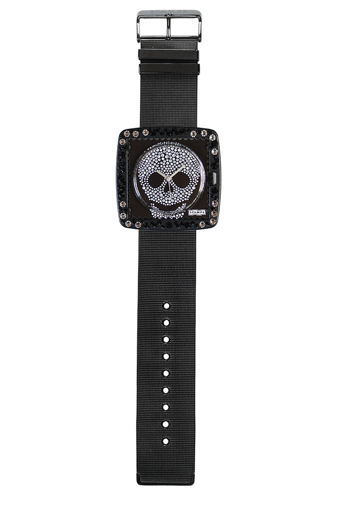 STAMPS Uhr Zifferblatt Skull