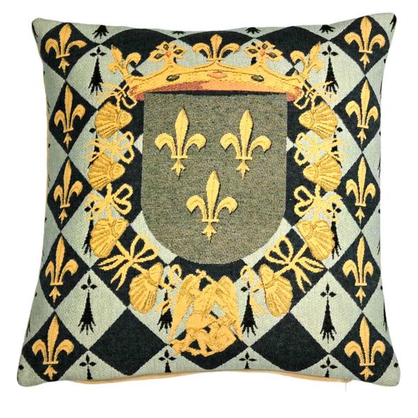 Kissenhülle Wappen kariert 45 x 45 cm