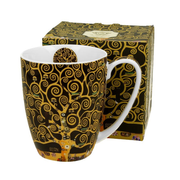 Duo Porzellan Henkelbecher Gustav Klimt Lebensbaum