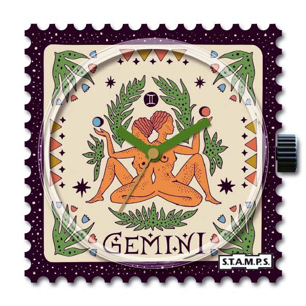 Stamps Uhr Sternzeichen Zwilling Gemini