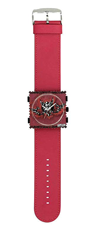 S.T.A.M.P.S. Uhr komplett - Zifferblatt Devil mit Armband Pink S.T.A.M.P.S. Komplett