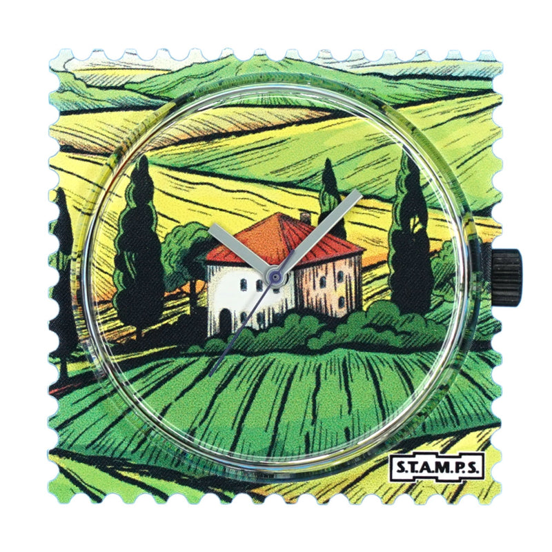 Stamps Haus mit Walmdach in der Toskana