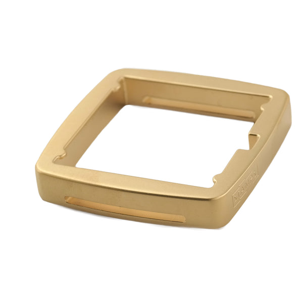 Rahmen Stamps Uhr Metall gold matt