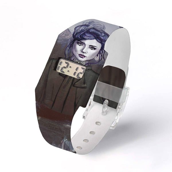 Pappwatch digitale Armbanduhr aus Tyvek® - Miriam