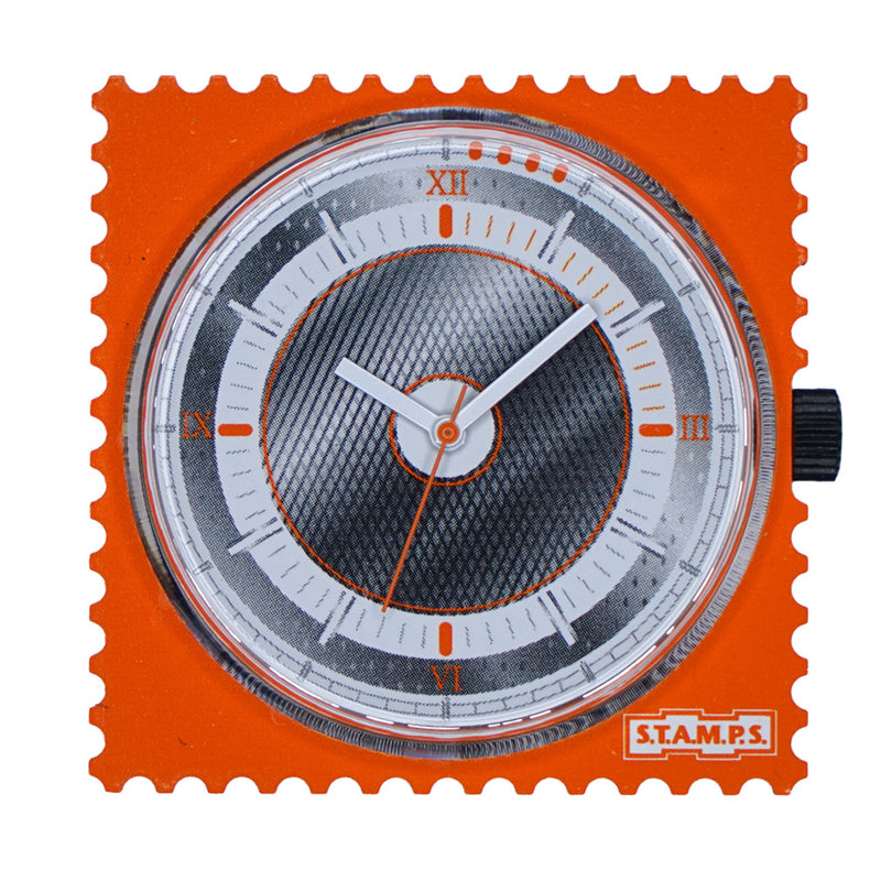Stamps Orange Uhr mit Index