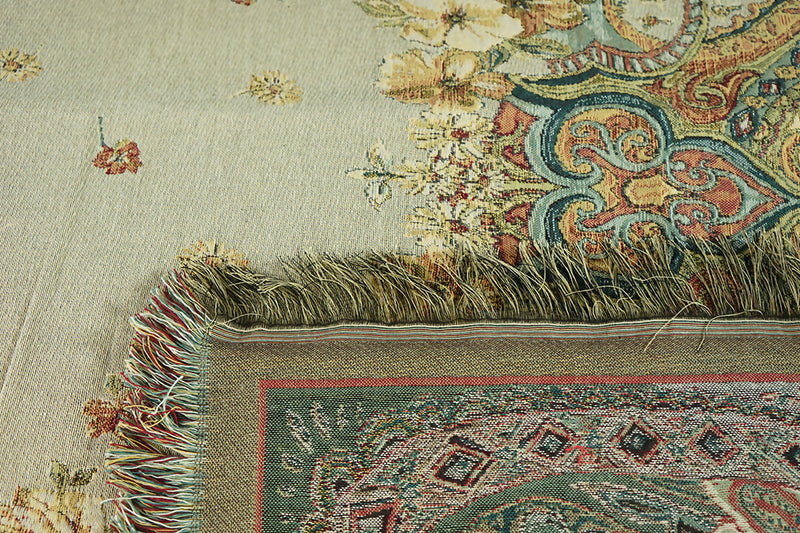 Belgian Tapestries Tischdecke Gobelin Samsara 140 x 140 cm